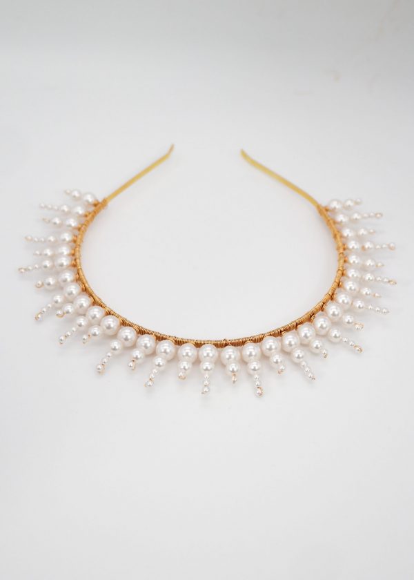 Swarovski Sunburst Crown (Pearl)