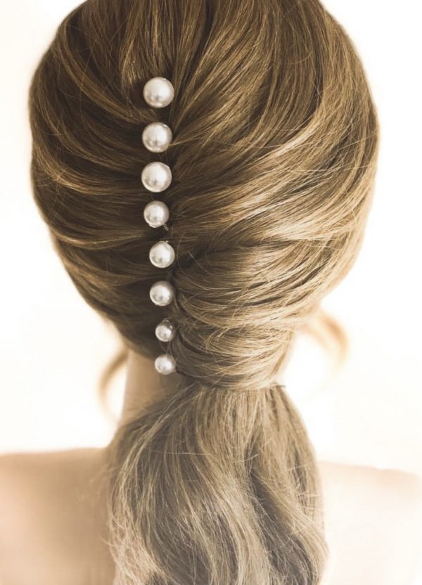 Lustrous Swarovski Pearl Hairpins